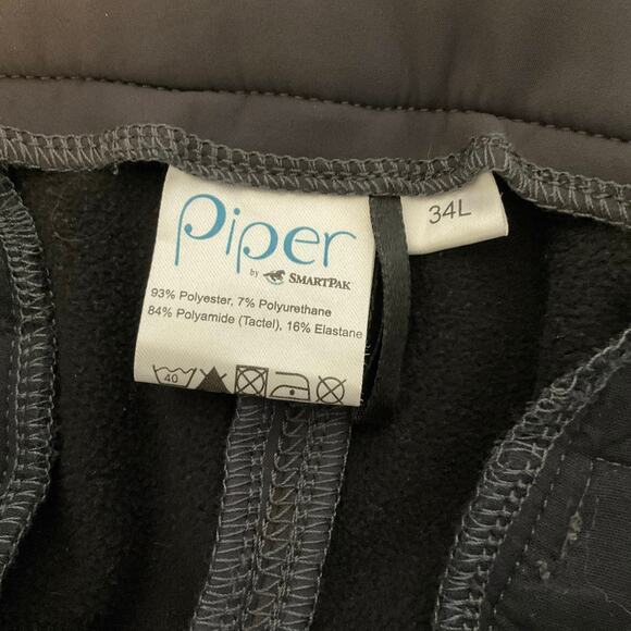 Piper by Smartpack Gray Softshell Full Seat Equestrian Riding Pants Size 34L - Picture 4 of 8